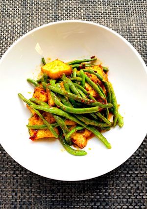 旬野菜インゲンと厚揚げの旨辛タレ炒め-レシピのメイン写真
