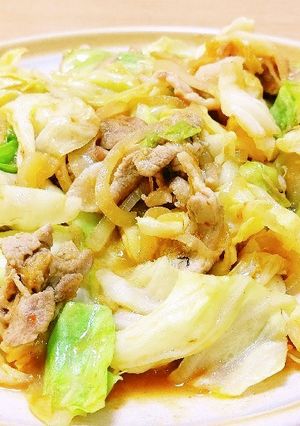豚ばらキャベツ辛味噌炒め。-レシピのメイン写真