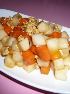 大根とにんじんのコロコロ中華炒め-レシピのメイン写真