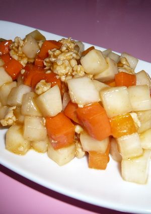大根とにんじんのコロコロ中華炒め-レシピのメイン写真