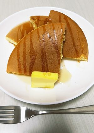 ケーキみたいなふんわり小麦無ホットケーキ-レシピのメイン写真