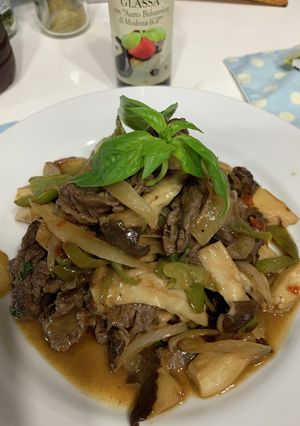 牛肉とエリンギのバルサミコ炒め-レシピのメイン写真
