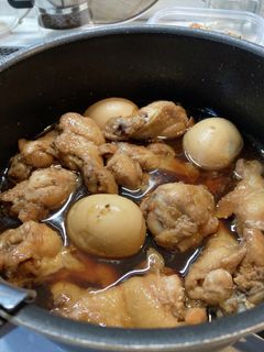 梅ジャム美味しい手羽元の梅酢サッパリ煮-レシピのメイン写真