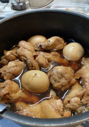 梅ジャム美味しい手羽元の梅酢サッパリ煮-レシピのメイン写真