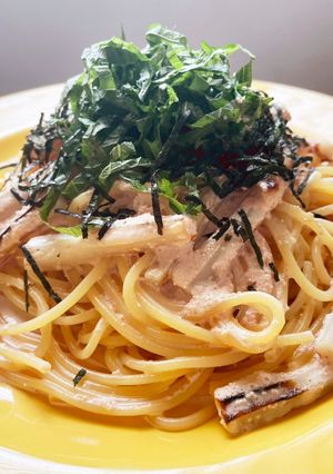 これはイケる！ちくわ明太クリームパスタ-レシピのメイン写真