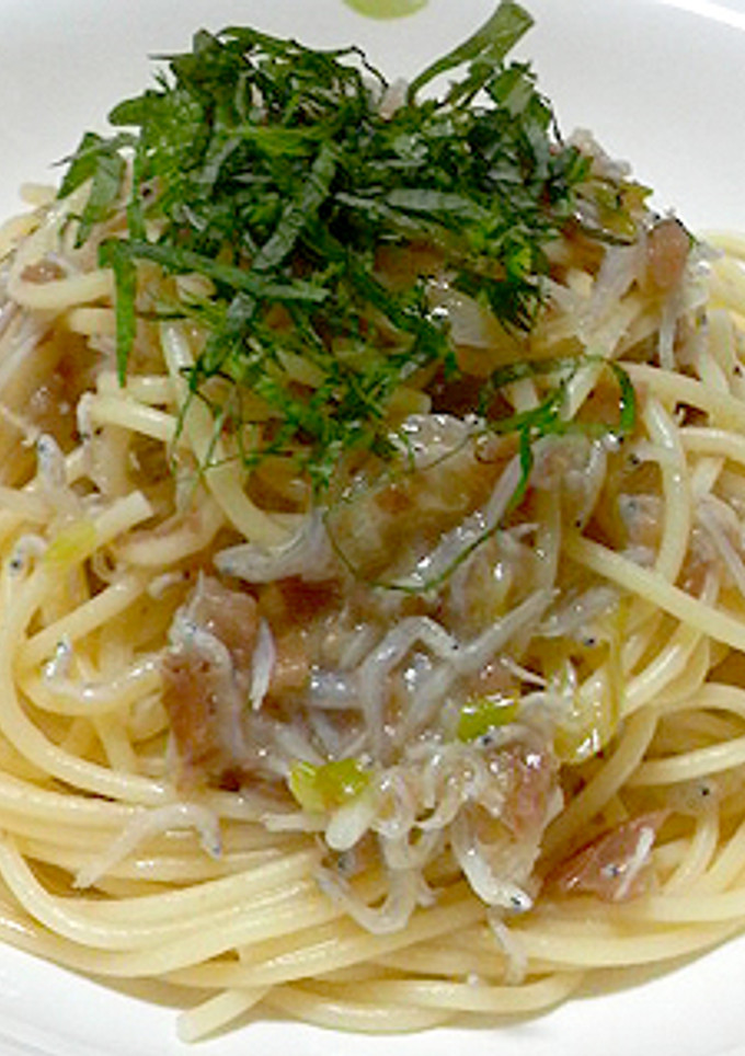 梅としらすの和風パスタ-レシピのメイン写真