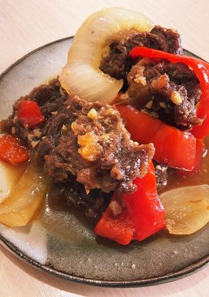 馬肉ビンタの味噌煮込み・ガッツリ爆ウマ！-レシピのメイン写真