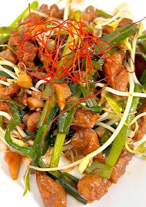 大豆のお肉☆ニラと豆もやしベトナム風炒め-レシピのメイン写真
