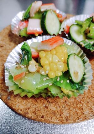 お弁当に!チンゲン菜のわさびポン酢和え-レシピのメイン写真