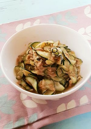 ズッキーニとツナの和え物-レシピのメイン写真