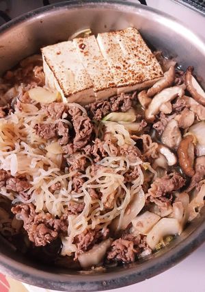 すぐに出来る！めんつゆで作る肉豆腐-レシピのメイン写真