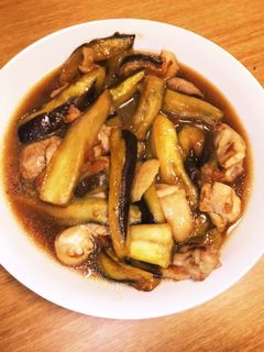 茄子と鶏モモ肉の梅干しサッパリ煮-レシピのメイン写真