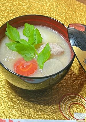 白味噌のお雑煮-レシピのメイン写真