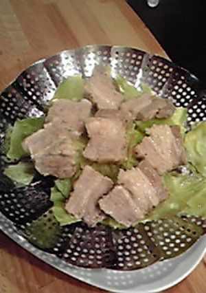 ヘルシー豚バラの塩漬け蒸し-レシピのメイン写真