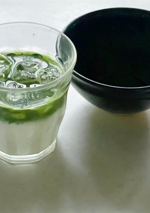 濃い抹茶ラテ　スタバ　抹茶ティーラテ　風-レシピのメイン写真