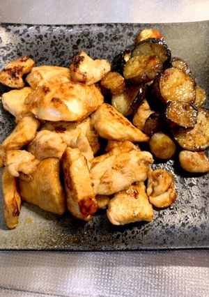 簡単鶏むね肉とトロトロなす焼き-レシピのメイン写真