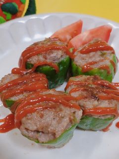 ピーマンの肉詰め-レシピのメイン写真