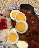 キャベツとトマトジュースのカレー