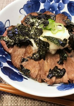 生過ぎたローストビーフは…丼に！-レシピのメイン写真