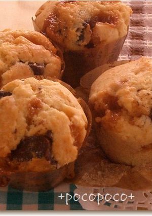 *キャラメル&チョコチャンクマフィン*-レシピのメイン写真