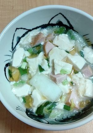 豆腐中華がゆ-レシピのメイン写真