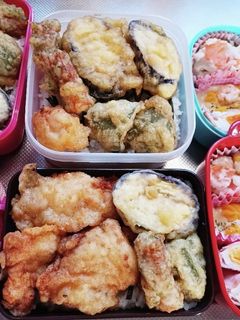 高校生息子、旦那、娘弁当(6/27)-レシピのメイン写真