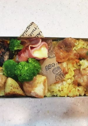 高校生弁当覚え書き43　カレーピラフ弁当-レシピのメイン写真