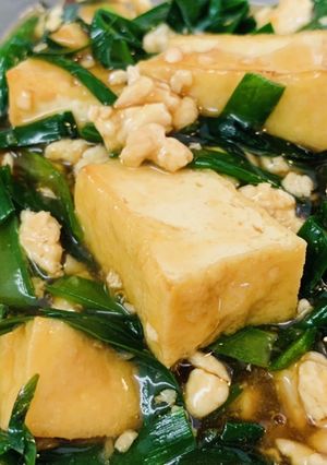にらと厚揚げの鶏そぼろあん-レシピのメイン写真