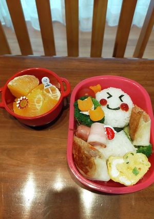 キャラ弁〈6月〉てるてる坊主&カタツムリ-レシピのメイン写真