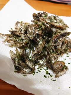 サビキ釣りのイワシで唐揚げー。-レシピのメイン写真