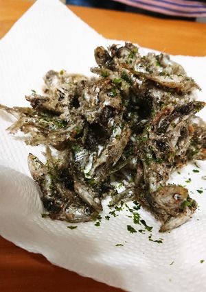 サビキ釣りのイワシで唐揚げー。-レシピのメイン写真