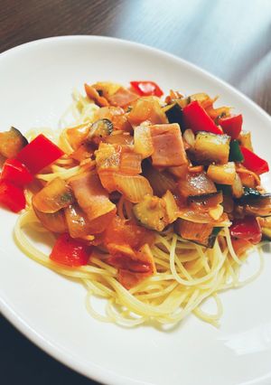 夏野菜たっぷり☆ラタトゥイユ風パスタ-レシピのメイン写真