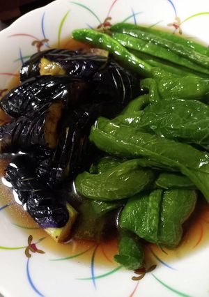 茄子とオランダ豆の煮びたし-レシピのメイン写真