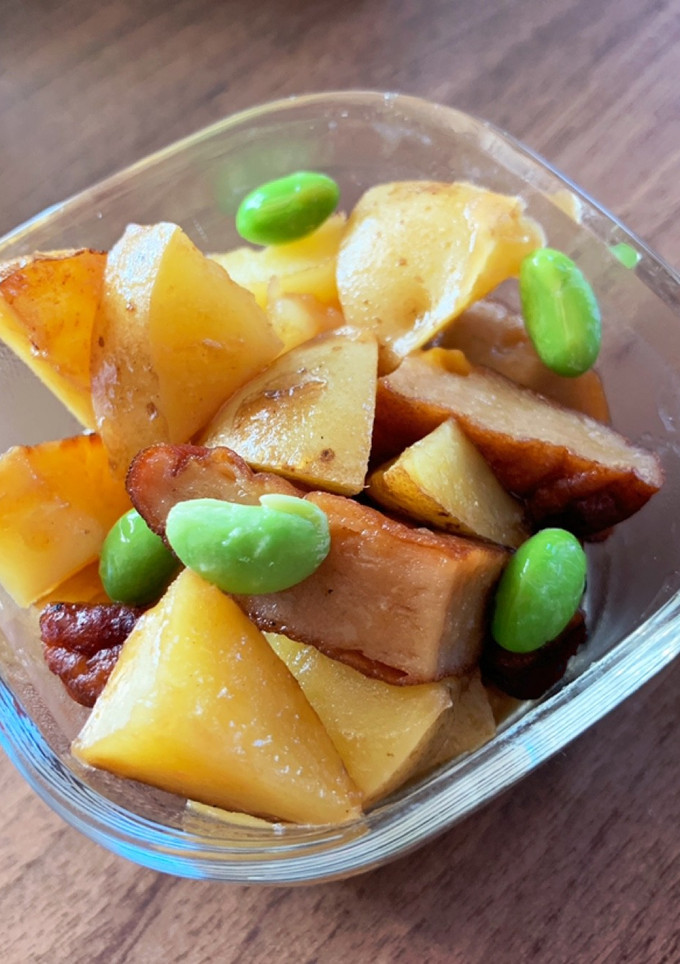 皮付きじゃがいもとさつま揚げの煮物-レシピのメイン写真