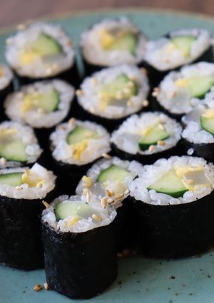 親子でクッキング☆コウイカの細巻き寿司-レシピのメイン写真