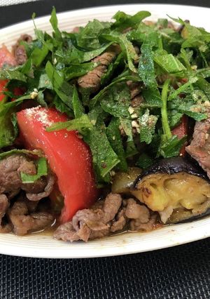 牛肉と夏野菜のさっぱり炒め煮-レシピのメイン写真
