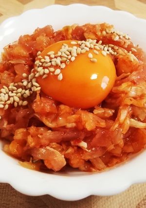 切って和えるだけ 生ハムユッケ-レシピのメイン写真
