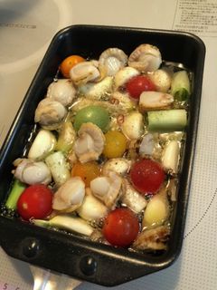 卵焼き器で!簡単アヒージョ!-レシピのメイン写真