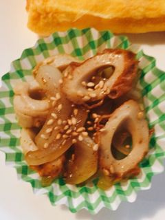 お弁当に玉ねぎと竹輪のバター醤油炒め-レシピのメイン写真