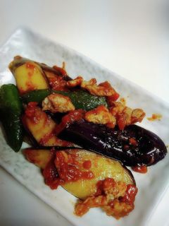 ナスとシシトウの味噌炒め-レシピのメイン写真