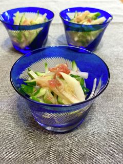 サッパリ〜♪きゅうりと大根の梅なめ茸和え-レシピのメイン写真
