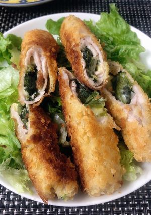 薄切り豚ロースで！ポパイチーズ棒カツ-レシピのメイン写真