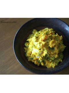 かぼちゃの煮物でかぼちゃサラダ-レシピのメイン写真