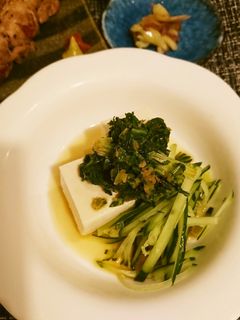 セロリ葉タレ冷奴-レシピのメイン写真