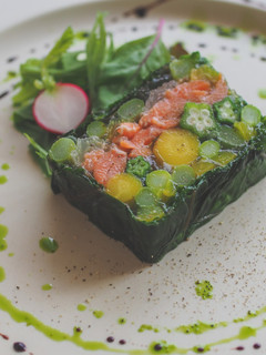 スモークサーモンと野菜のテリーヌ-レシピのメイン写真