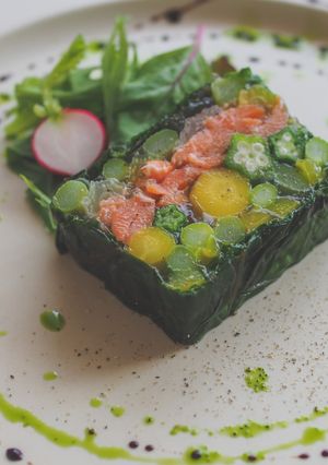 スモークサーモンと野菜のテリーヌ-レシピのメイン写真