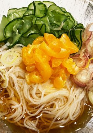 シークワーサー素麺-レシピのメイン写真