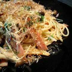 รูปของ かいわれとキノコの和風パスタ