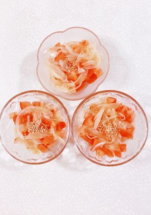玉ねぎとトマトの中華風酢の物-レシピのメイン写真