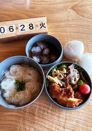 2022.6/28 中学生男子お弁当-レシピのメイン写真